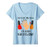 Womens I cant talk right now Im doing nail tech stuff funny nails V-Neck T-Shirt