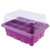 Cabilock 12 Sets Seed Starter Trays 12 Cells Growing Trays Gardening Germination Trays Seed Trays Propagation Trays for Plant Seedling Propagation Germination Plugs Purple