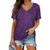 Tops for Women Short Sleeve V Neck Basic T Shirts Loose Casual Summer Tees Solid Color Tunic Blouses