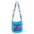 Laurel Burch Feline Faces Crossbody 6552 -B. Turquoise-