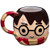 Harry Potter Figural Coffee Mug, 24 oz - Cute Chibi Design with Gryffindor Scarf Handle - Ceramic