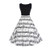 Clearance Gocheaper Party Dress- Women's Vintage Printing Bodycon Sleeveless Casual Evening Prom Swing Dresses-White-XXL-