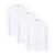 Smith's Workwear Men's Adult Quick Dry Long Sleeve Crew Neck Tee- 3-Pack- White- X-Large
