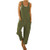 Women's Casual Cotton Plus Size Overalls Baggy Wide Leg Pants Loose Rompers Jumpsuit Solid Print Bib Strap