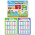 Kids Calendar  and  Multiplication Table Chart and Division Poster