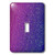 3dRose lsp_335586_1 Light Switch Cover- Image of Fuchsia Melts Into Purple Glitter Look