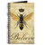 CafePress Modern Vintage French Queen Bee Spiral Bound Journal Notebook- Personal Diary- Lined