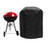 QEES Charcoal Kettle Grill Cover, Heavy Duty Waterproof Round Charcoal Grill Cover, 23" Dia by 30" H Smoker Cover, Charcoal Grill Cover, BBQ Cover Fit for Weber Char-Broil SKZ01