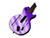 Purple Chrome Mirror Vinyl Decal Faceplate Mod Skin Kit for Nintendo Wii Guitar Hero III 3 -GH3- by System Skins