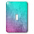 3dRose LSP_239886_1 Turquoise- Purple- Pink Watercolor Background Single Toggle Switch