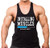 Interstate Apparel Inc Men's Installing Muscles Please Wait Black Stringer Tank Top X-Large Black