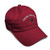 Custom Soft Baseball Cap B-2 Stealth Bomber Embroidery Twill Cotton Dad Hats for Men  and  Women Buckle Closure Burgundy Personalized Text Here