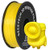 GEEETECH PLA 3D Printer Filament- 1kg Spool -2.2lbs-- 1.75mm Dimensional Accuracy Plus/- 0.03mm- Yellow