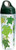 Tervis 1231226 Turtle Pattern Insulated Tumbler with Wrap and Hunter Green with Gray Lid 24oz Water Bottle Clear