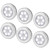 Aslion Motion Sensor Light- Under Cabinet Lights- 6 LED Night Light Removable Cupboard Light- Motion Sensor Wall Closet Cabinet Wireless Lamp for Wardrobe- Closet- Hallway- Stairs- Kitchen- 6pcs