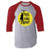 Hail to The King Baby Horror Army Zombie Red S Raglan Baseball Tee Shirt