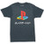 Playstation Logo Japanese Kanji Adult T-Shirt - Heather Navy -Small-