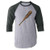 Pop Threads 'Lucille' Barbed Wire Baseball Bat Gray S Raglan Baseball Tee Shirt