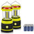 LED Camping Lanterns- 2 Pack COB Battery Lantern 6D Batteries Included 1200LM- 4 Light Modes- Waterproof Lantern Flashlight- Perfect Tent Light for Power Outage- Hurricane- Survival- Hiking