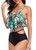 Bikini Swimsuit for Women High Waisted Tummy Control Two Piece Tankini Ruffled Top with Swim Bottom Bathing Suits