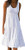 Women's Sleeveless Midi Swing Dress Scoop Neck Pleated Casual Dress Ruffle Summer Tank Dresses White