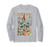 Kitchen Vegetable Identification Reference Chart Botanical Long Sleeve T-Shirt