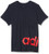 adidas Linear Graphic Tee- Black/Scarlet- Small