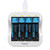 AA Rechargeable Lithium Batteries 3000mWh with 4 Slots Smart Battery Charger AA Batteries and AA AAA Battery Charger