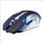 Rechargeable Gaming Mouse-X7 Wireless Silent LED Backlit USB Optical Ergonomic Gaming Mouse for Computer-PC -Blue-