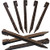 30 PCS Brown Garden Landscape Edging Stakes- 10 Inch Landscaping Anchoring Spikes Heavy Duty Plastic Garden Netting Ground Stakes Brown for Edging  and  Terrace Board