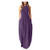 Tavorpt Dress for Women Casual Summer Plus Size Solid Sleeveless O-Neck Dress Loose Long Maxi Party Dress with Pockets Purple