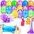 18 Pcs Slime Eggs Easter Eggs Large Surprise Eggs with Crystal Galaxy Slime Easter Basket Stuffers Easter Gifts for Boys Girls Kids