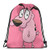 Courage The Cowardly Dog Drawstring Backpack Unisex String Bag Gym Bag Sackpack Cinch Water Resistant Polyester Gympack For Camping Hiking Swimming