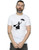 Disney Men's Mary Poppins Flying Silhouette T-Shirt White Medium