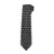 Square  and  Compass Masonic Neck Tie - -Black  and  Silver-