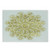 Ambesonne Mandala Cutting Board- Vibrant Oriental Motif in Modern Design Geometric Eastern Moroccan Royal- Decorative Tempered Glass Cutting and Serving Board- Small Size- Pale Yellow and White