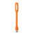 Mini Portable USB LED Book Light Flexible Foldable LED USB Reading Lamp DC 5V Nightlight for Power Bank Computer Notebook Laptop -Orange-