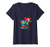 Womens Superman Abilities V-Neck T-Shirt