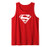 Superman Red  and  Gold Shield Tank Top