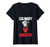 Womens Sous Chef Culinary Gangster Kitchen Cooking Master Skull V-Neck T-Shirt