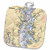 3dRose Print of Nautical Chart Chesapeake Bay Potholder- 8 x 8