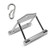 V Sharp Cable Machine Attachments Handle with Hook- Rowing Machine Handle Weight Lifting Accessories for Home Gym