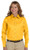 Harriton Ladies Easy Blend Long-Sleeve Shirt Stain-Release 3XL Sunray Yellow