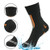 Kayaking Waterproof Socks- RANDY SUN Unisex Athletic Crew Socks Hiking Running Outdoor Cycling Sock Black Orange L