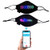 LED Luminous Light Up Face Mask Bluetooth Programmable Message Dispaly Rechargeable Mask Controlled by App -Black-