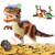 MAMABOO Dinosaurs Toy Remote Control for Kids Electronic Pets with LED Light Up Walking Roaring Realistic Dinosaur Toys with Glowing Eyes Dancing Shaking Head Robot Toy Gift for Boys Girls Children