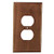 Sierra Lifestyles Traditional Switch Plate, 1 Duplex, Black Walnut