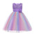 Flower Girls Sequins Rainbow Tutu Dress for Kids Baby Wedding Bridesmaid Pageant Formal Party Dresses Toddler Little Princess Communion Birthday Dance Colorful Tulle Gown 001 Rainbow Purple 3-4 Years