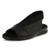 Flexus by Spring Step Women's ABARE Flat Sandal- Black- 37 M EU 6.5-7 US