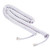 Telephone Cord Handset Curly - Phone Color Choctaw White 25ft - Works on virtually All Trimline Phones and Princess Telephones